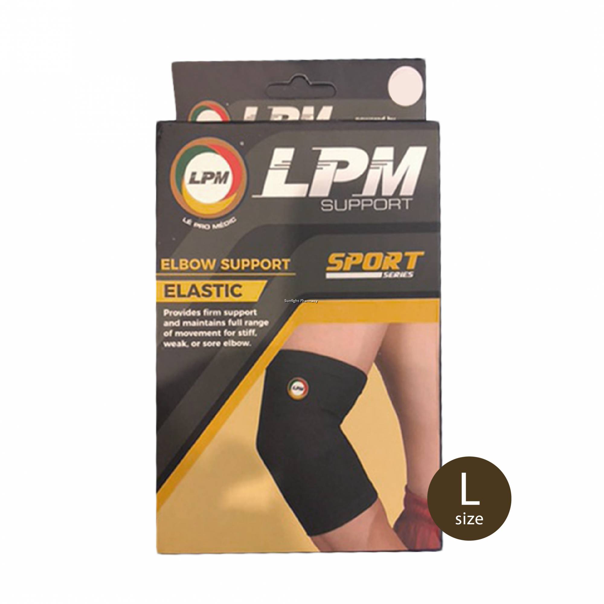 Lpm Support Elastic Elbow Support (Black) (All Sizes) LPM649